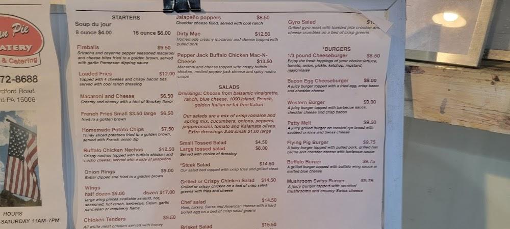 American Pie Eatery Menu image 4